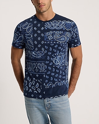 Bandana Print Perfect Pima Cotton T-Shirt