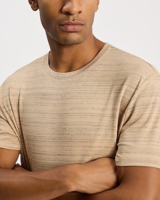 Marled Stripe Crew Neck T-Shirt