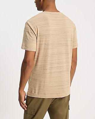 Marled Stripe Crew Neck T-Shirt