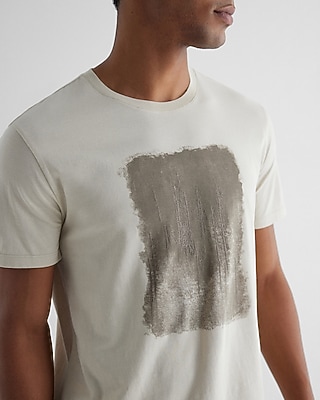 Foggy Embroidered Tree Perfect Pima Cotton Graphic T-Shirt