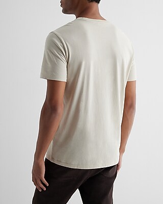 Foggy Embroidered Tree Perfect Pima Cotton Graphic T-Shirt