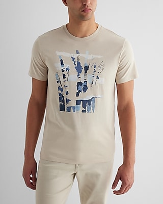 Abstract Tree Graphic Perfect Pima Cotton T-shirt | Express