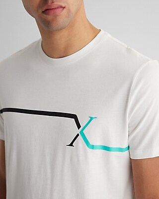 Extended X Logo Graphic Perfect Pima Cotton T-Shirt