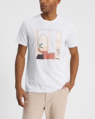 Embroidered Doorway Graphic Perfect Pima Cotton T-Shirt