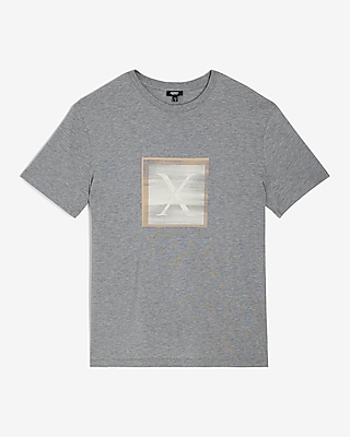 Layered X Logo Graphic Perfect Pima Cotton T-Shirt