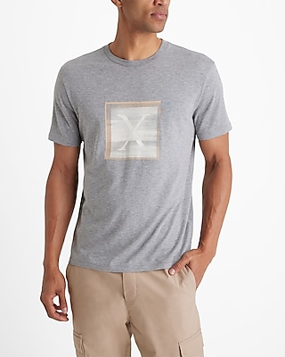 Layered X Logo Graphic Perfect Pima Cotton T-Shirt