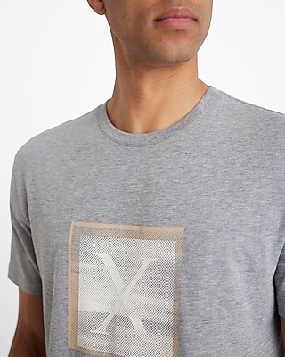 Layered X Logo Graphic Perfect Pima Cotton T-Shirt