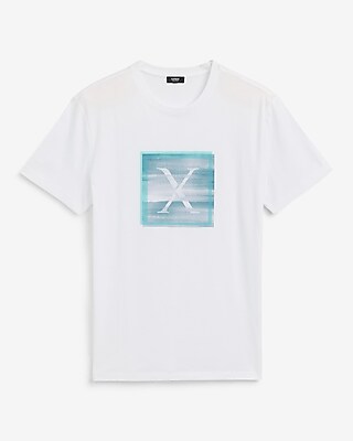 Layered X Logo Graphic Perfect Pima Cotton T-Shirt