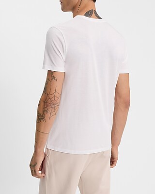 Textured Leaf Graphic Perfect Pima Cotton T-Shirt