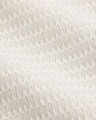 Boxy Textured Crew Neck T-Shirt