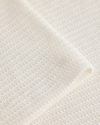 Boxy Textured Crew Neck T-Shirt