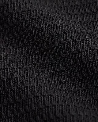 Boxy Textured Crew Neck T-Shirt