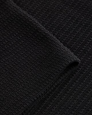 Boxy Textured Crew Neck T-Shirt