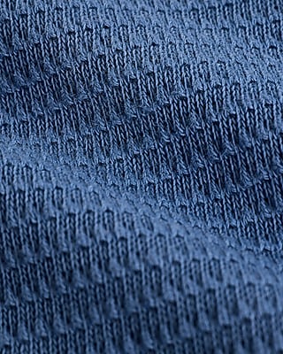 Boxy Textured Crew Neck T-Shirt