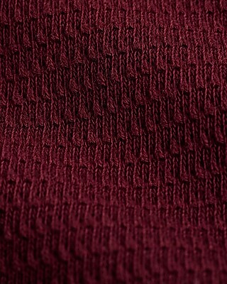 Boxy Textured Crew Neck T-Shirt