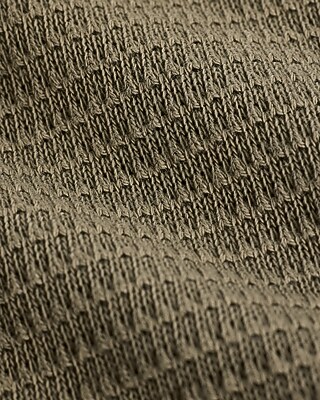 Boxy Textured Crew Neck T-Shirt