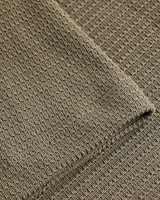 Boxy Textured Crew Neck T-Shirt