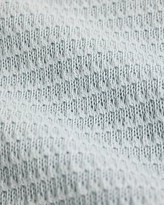 Boxy Textured Crew Neck T-Shirt