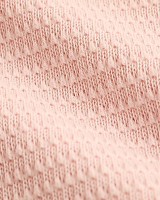 Boxy Textured Crew Neck T-Shirt