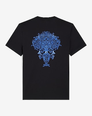 Floral Vase Graphic Perfect Pima Cotton T-Shirt