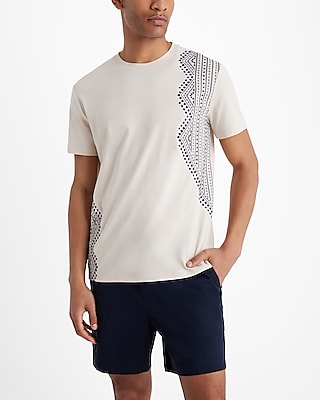 printed boarder perfect pima cotton t-shirt
