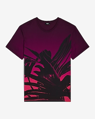 Dip Dyed Palm Graphic Perfect Pima Cotton T-Shirt