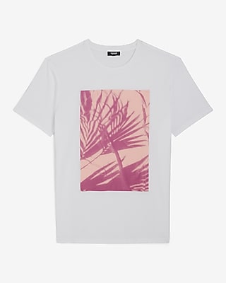 Shadowed Palm Graphic Perfect Pima Cotton T-Shirt