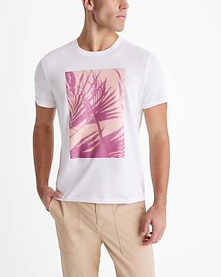 Shadowed Palm Graphic Perfect Pima Cotton T-Shirt