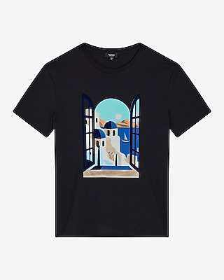 Window View Graphic Perfect Pima T-Shirt