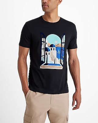 Window View Graphic Perfect Pima T-Shirt