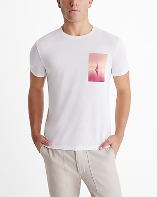 sailing graphic perfect pima cotton t-shirt