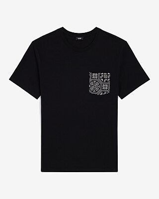 Pocket Dot Pattern Perfect Pima Cotton T-Shirt