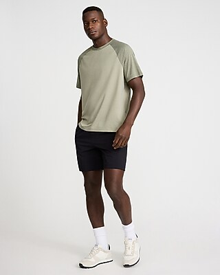 Raglan Sueded Jersey T-Shirt