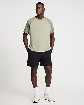 Raglan Sueded Jersey T-Shirt