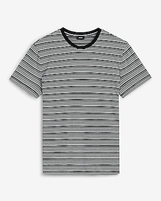Striped Jacquard Short Sleeve T-Shirt