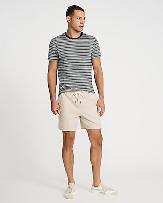 Striped Jacquard Short Sleeve T-Shirt