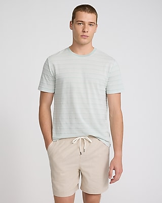 Striped Jacquard Short Sleeve T-Shirt