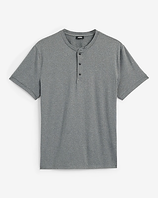 Sueded Jersey Snap Button Henley