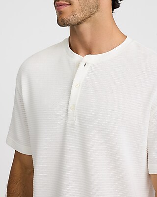 Textured Loose Henley