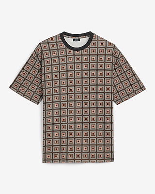 Geo Tile Print Graphic T-Shirt - image 4