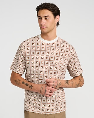 Geo Tile Print Graphic T-Shirt - image 5