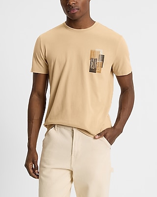 Checkered Wave Graphic Perfect Pima Cotton T-shirt | Express
