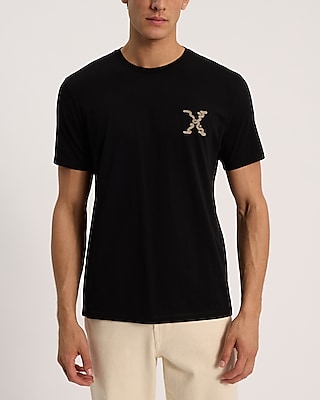 Mini Embroidered Wavy X-Logo Graphic Perfect Pima Cotton T-Shirt