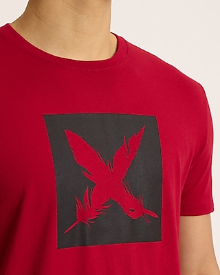 Feather Graphic Cotton T-Shirt