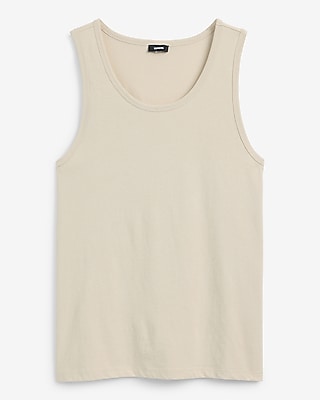 Cotton Jersey Crew Neck Tank