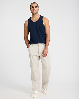 Cotton Jersey Crew Neck Tank