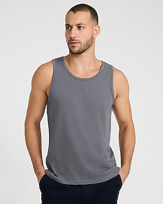 Cotton Jersey Crew Neck Tank