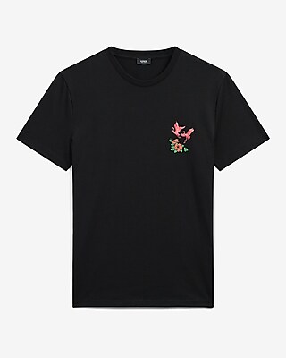 Floral Flamingo Perfect Pima Cotton Graphic T-shirt