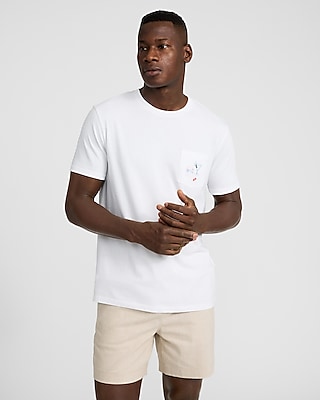 Summer Beverage Perfect Pima Cotton Pocket Graphic T-Shirt