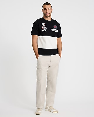 Striped Racing Classic Fit Premium Weight Graphic T-Shirt